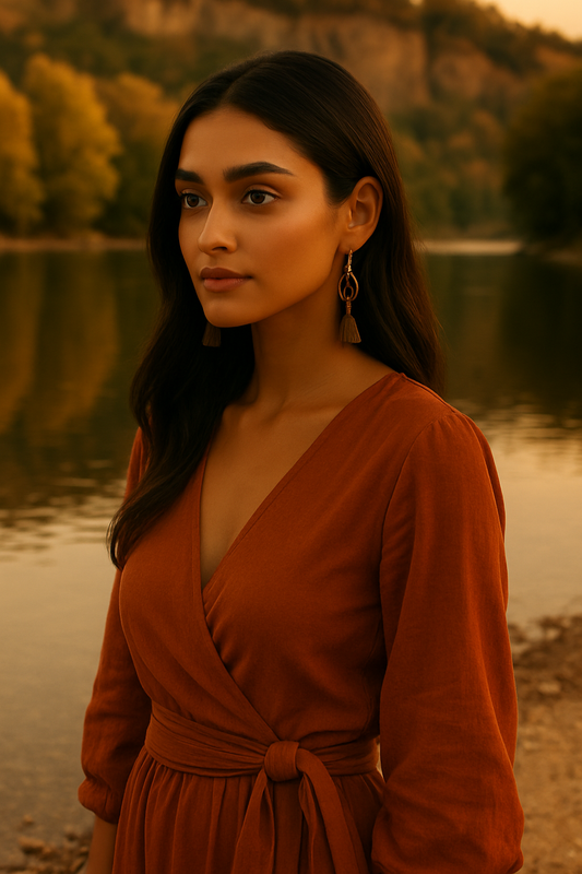 AYOMÉA Bhoomi Tassel Earrings