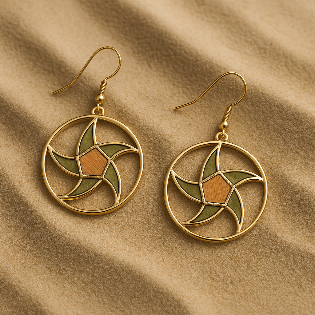 TRIKÓNA SPIRAL EARRINGS