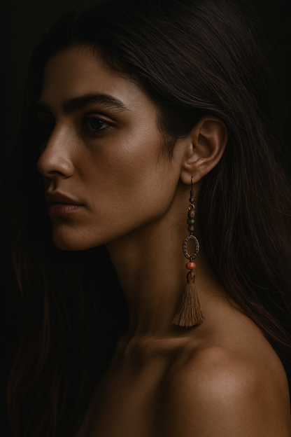 AYOMÉA Bhoomi Tassel Earrings