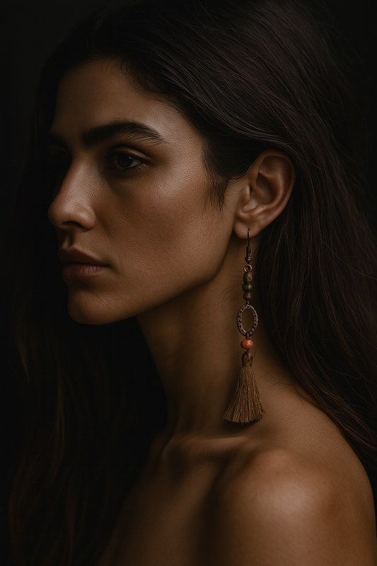 AYOMÉA Bhoomi Tassel Earrings