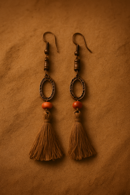 AYOMÉA Bhoomi Tassel Earrings