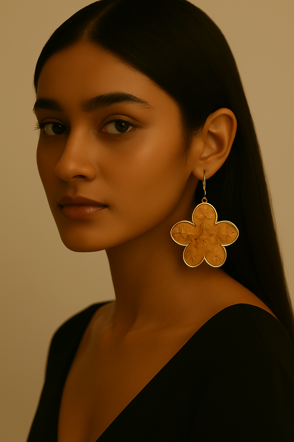 AYOMÉA Shanti Bloom Tassel Earrings