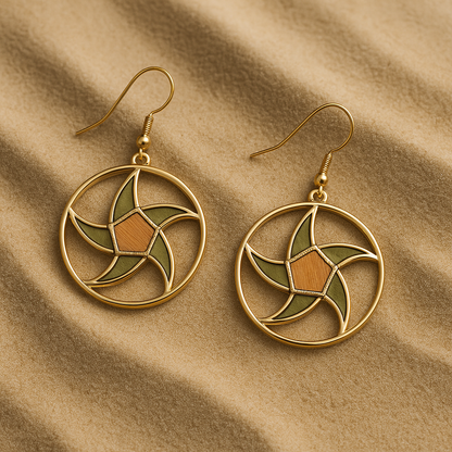 TRIKÓNA SPIRAL EARRINGS