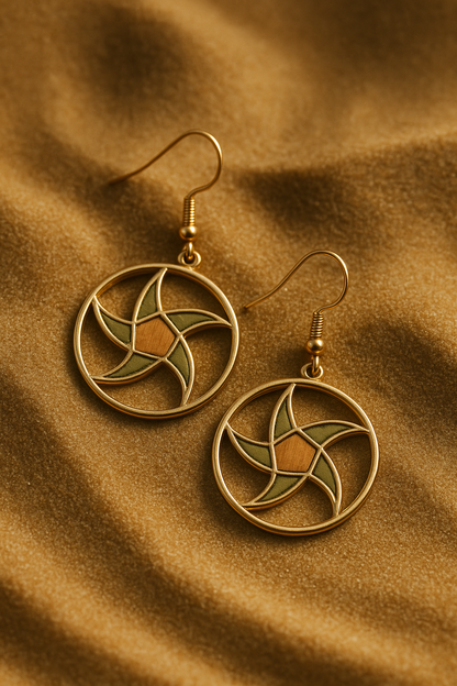 TRIKÓNA SPIRAL EARRINGS