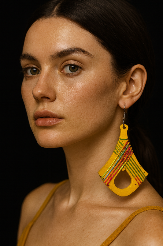 AYOMÉA Amarā Citrine Threads Earrings