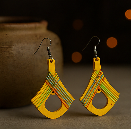 AYOMÉA Amarā Citrine Threads Earrings