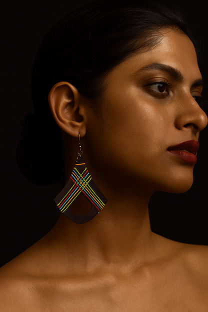 AYOMÉA’s Trikonā Threads Earring
