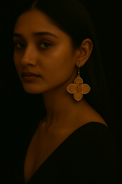 AYOMÉA Shanti Bloom Tassel Earrings